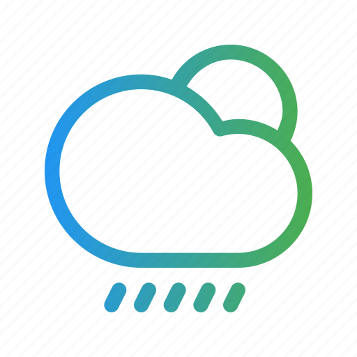 Showers, rain, rainy, cloud, weather icon - Download on Iconfinder