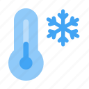 cold, thermometer, low, temperature, winter, weather