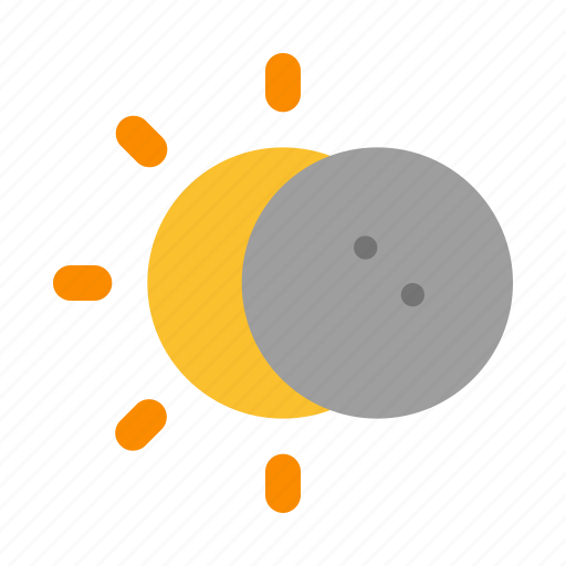 Eclipse, moon, sun, lunar, partial icon - Download on Iconfinder