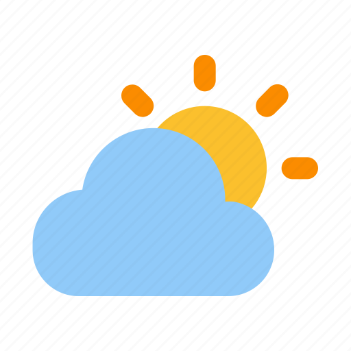 Partly, cloudy, sun, cloud, sky, weather icon - Download on Iconfinder