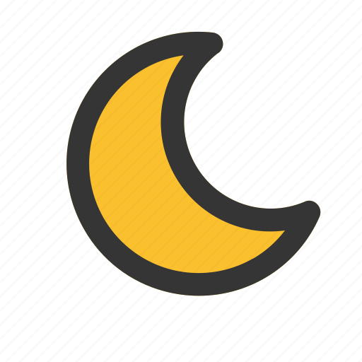 Half, moon, crescent, phase, weather icon - Download on Iconfinder