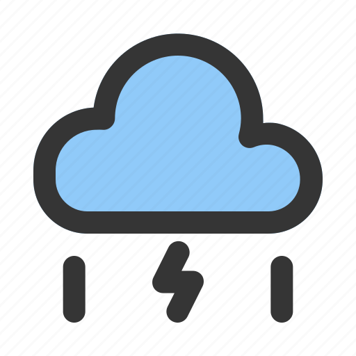 Thunderstorm, cloud, rain, storm, weather icon - Download on Iconfinder