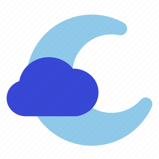 Partly, cloudy, night, stars, sky, sleep, cloud icon - Download on Iconfinder