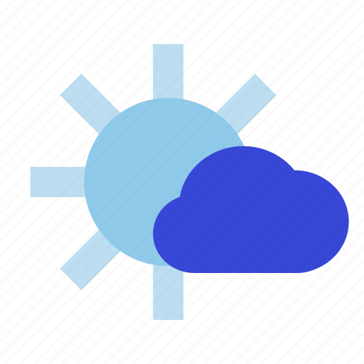 Partly, sunny, cloud, weather, sun, cloudy, forecast icon - Download on Iconfinder