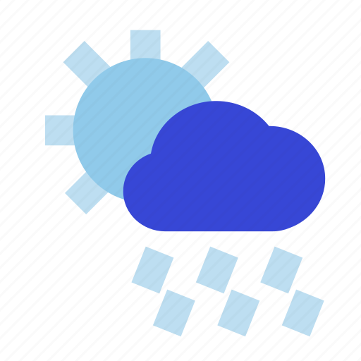 Sunny, drizzle, cloud, weather, sun, cloudy, forecast icon - Download on Iconfinder