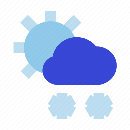 Sunny, snowing, cloud, weather, sun, cloudy, forecast icon - Download on Iconfinder