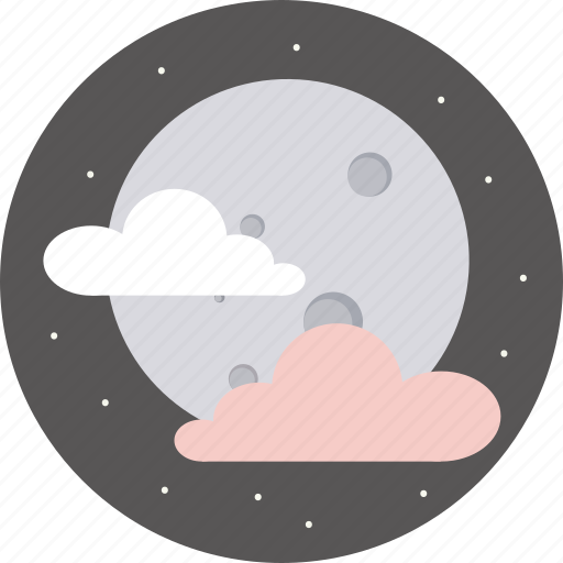 Clouds, moon, weather, forecast, night icon - Download on Iconfinder