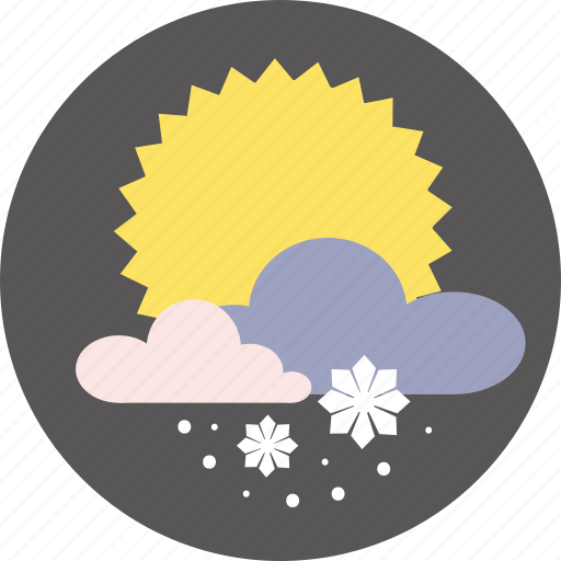 Snow, sun, weather, forecast, cloud, snowflake icon - Download on Iconfinder