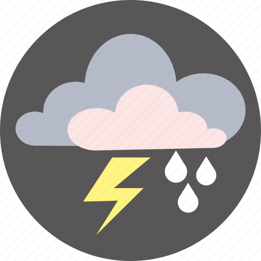 Cloud, thunderstorm, weather, forecast, rain icon - Download on Iconfinder