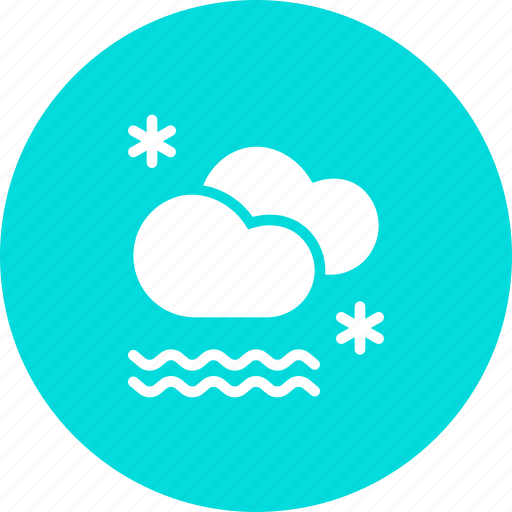 Cloud, fog, forecast, frost, moon, night, snow icon - Download on Iconfinder