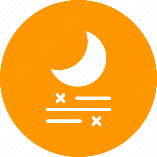 Fog, forecast, frost, mist, moon, night, snow icon - Download on Iconfinder