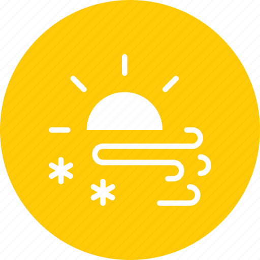 Day, daytime, forecast, snow, snowfall, storm, sun icon - Download on Iconfinder