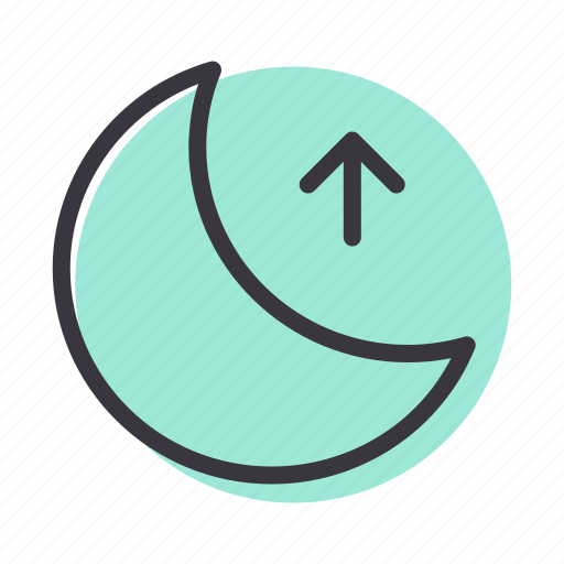 Higher, moon, night, rise icon - Download on Iconfinder
