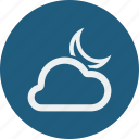 cloudy, night, weather, clouds, cloud, forecast, moon