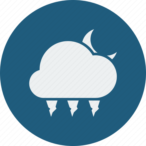 Forecast, winter, hailstones, night, weather, cloud, cloudy icon - Download on Iconfinder