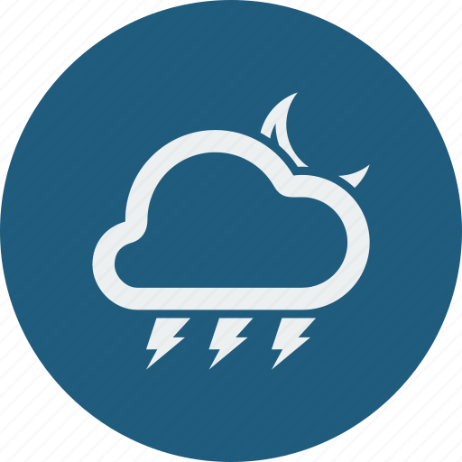 Weather, cloud, moon, forecast, clouds, cloudy, night icon - Download on Iconfinder