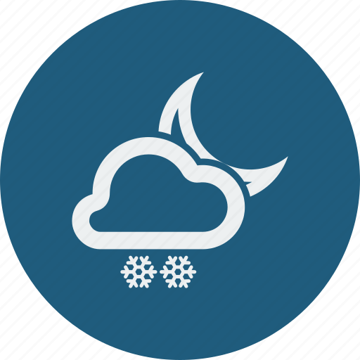 Snowfall, night icon - Download on Iconfinder on Iconfinder