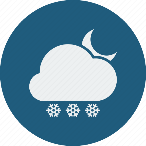 Snowfall, night icon - Download on Iconfinder on Iconfinder
