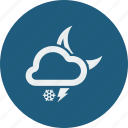 weather, moon, cloud, forecast, night, snowfall, lightning, clouds, cloudy