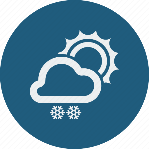 Sunny, snowfall icon - Download on Iconfinder on Iconfinder
