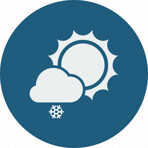 Sunny, snowfall icon - Download on Iconfinder on Iconfinder