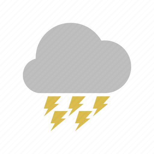 Lightning, weather, cloud, forecast, clouds, power, electric icon - Download on Iconfinder