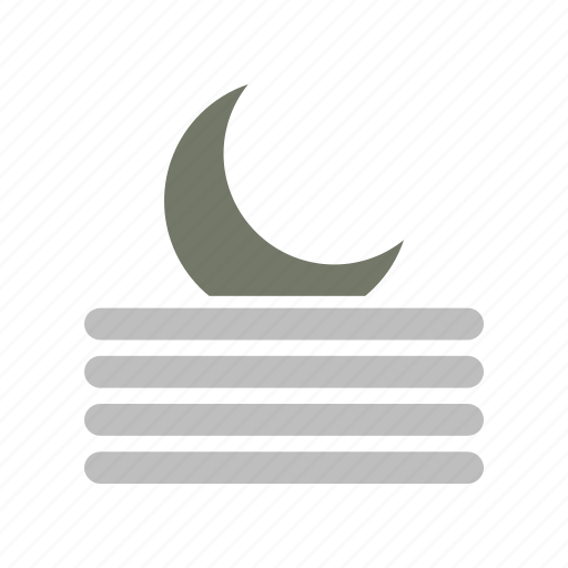 Fog, night, weather, forecast, moon icon - Download on Iconfinder
