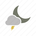 weather, cloud, power, moon, cloudy, forecast, electricity, energy, night, lightning
