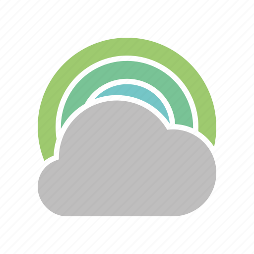 Rainbow, cloudy, forecast, weather, cloud icon - Download on Iconfinder