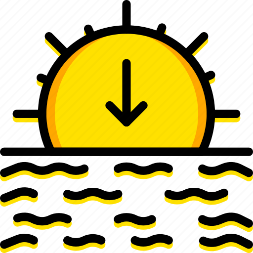 Forecast, sunset, weather icon - Download on Iconfinder