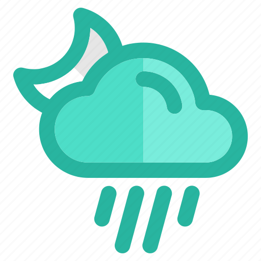 Weather, clouds, cloudy, forecast, night, rain, sky icon - Download on Iconfinder