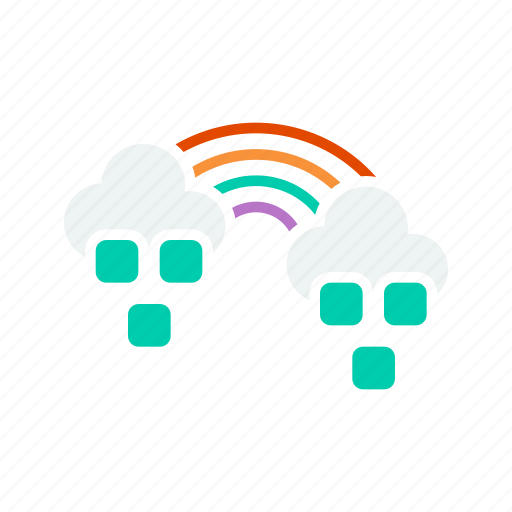 Cold, pleasant, rainbow, snow, snowfall, weather icon - Download on Iconfinder