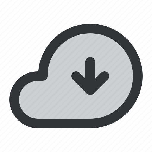 Weather, cloud, arrow, download, storage icon - Download on Iconfinder
