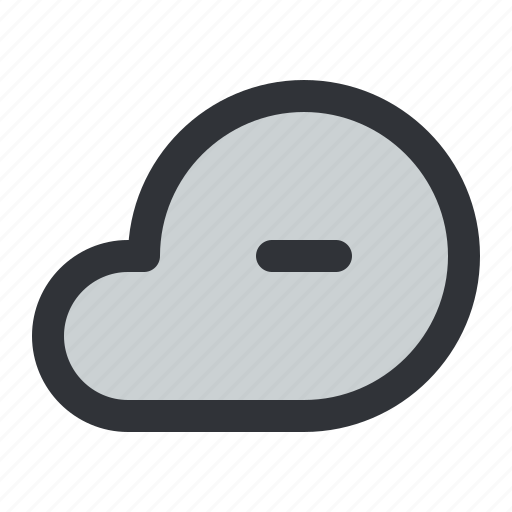 Weather, cloud, minus, remove, storage icon - Download on Iconfinder