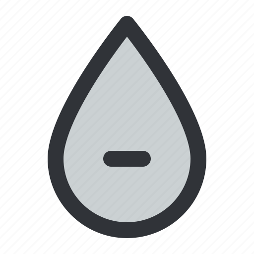 Weather, rain, drop, minus, remove icon - Download on Iconfinder