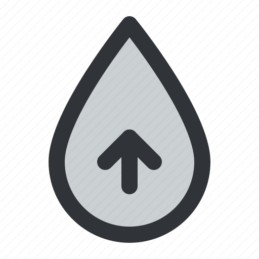 Weather, rain, drop, arrow, up icon - Download on Iconfinder