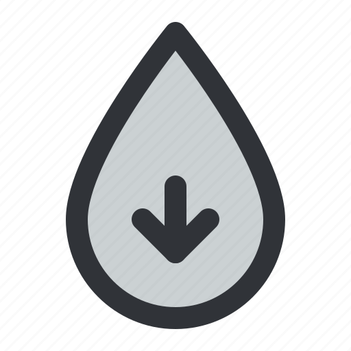 Weather, rain, drop, arrow, down icon - Download on Iconfinder