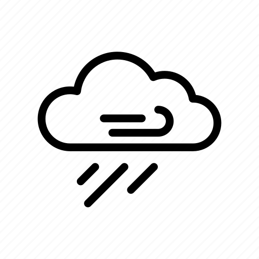 Cloud, forecast, rain, rainy, weather, wind, windy icon - Download on Iconfinder