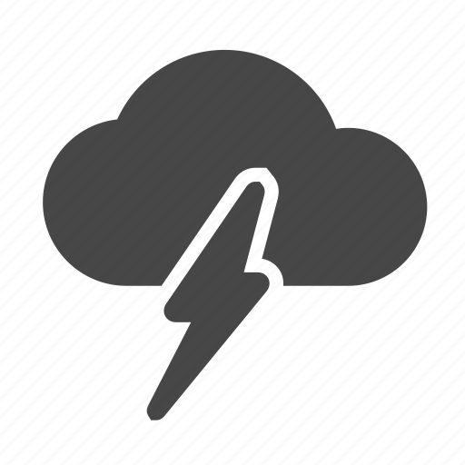 Cloudy, full, light, lighting, rain, storm, weather icon - Download on Iconfinder