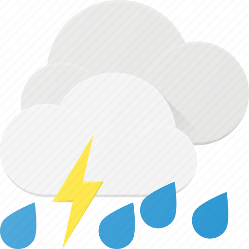 Forcast, rain, storm, thunder, weather icon - Download on Iconfinder