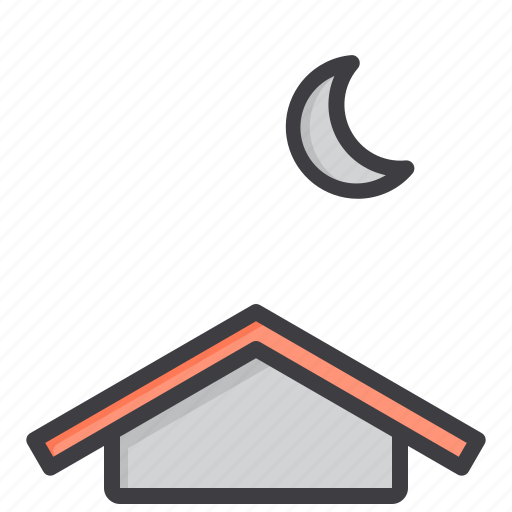 Cloud, meteorology, moon, sky, weather icon - Download on Iconfinder