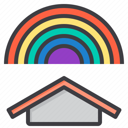 Cloud, meteorology, rainbow, sky, weather icon - Download on Iconfinder