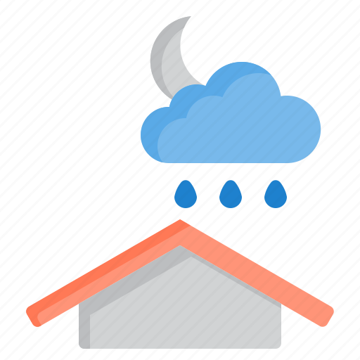 And, cloud, meteorology, night, rain, sky, weather icon - Download on Iconfinder