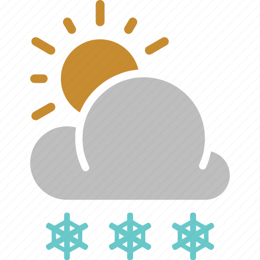 Weather, sunny, snowfall, sun, snow, forecast icon - Download on Iconfinder