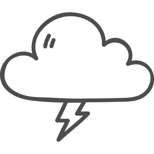 Cloud, lightening, storm, thunder, weather icon - Free download