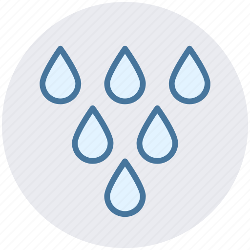 Drops, rain, rainy, shower, water, weather icon - Download on Iconfinder