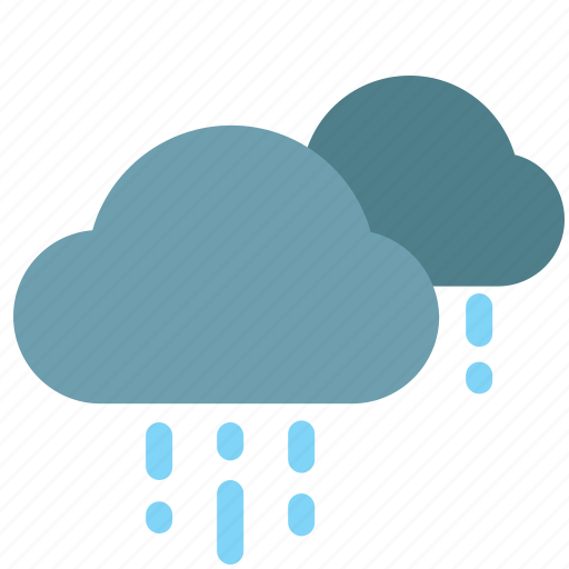 Cloud, clouds, rainy, color, weather, rain icon - Download on Iconfinder