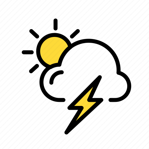 Cold, heat, sunny, thunder icon - Download on Iconfinder