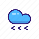 cloud, cloudy, day, forecast, weather, weather icon, wind