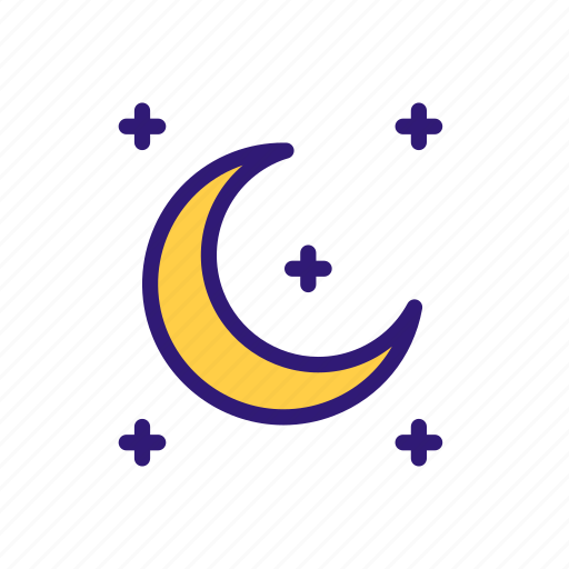 Forecast, moon, night, star, weather, weather icon icon - Download on Iconfinder
